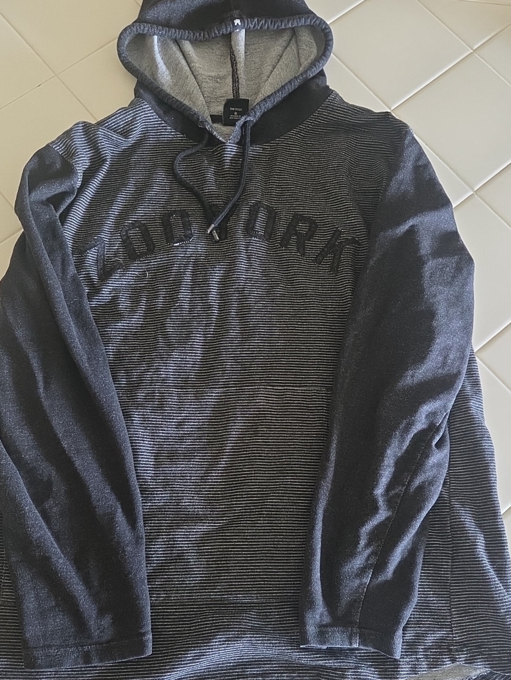 Zoo York Black and Gray Striped Hooded Pullover And Game Of Thrones Shirt